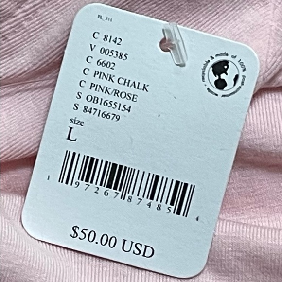 Free People Beach Rosalia Low Back Mini Dress in Pink Chalk Size Large NWT - Picture 9 of 12